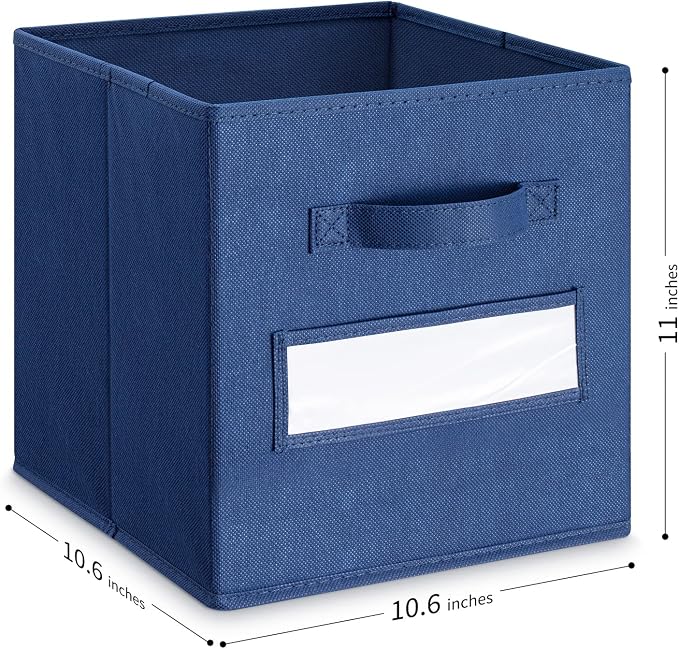 11 Inch Storage Cube, Storage bin Foldable Fabric Cube Storage Bins - Image 3