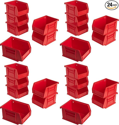 Akro-Mils 30210 AkroBins Plastic Storage Bins, Space-Saving Stackable Bins by Akro-Mils