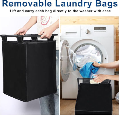 Whitmor Laundry Sorter, 92L Laundry Hamper - Image 6