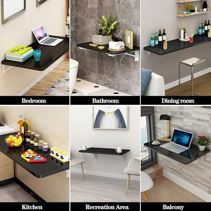 Wall Mounted Folding Table, Stainless Steel Bracket Laundry Folding Table - Image 7
