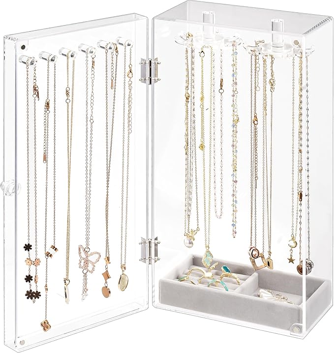 Lolalet Necklace Holder Organizer, Acrylic Jewelry Organizer by Lolalet