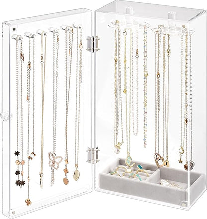 Lolalet Necklace Holder Organizer, Acrylic Jewelry Organizer by Lolalet