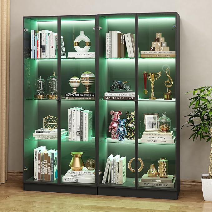 Display Cabinet with LED Lights by ZORPLIX