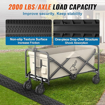 VEVOR 3 PCs Drop Over Cable Cover Ramp, 000 lbs/axle Load Capacity, Heavy Duty - Image 5