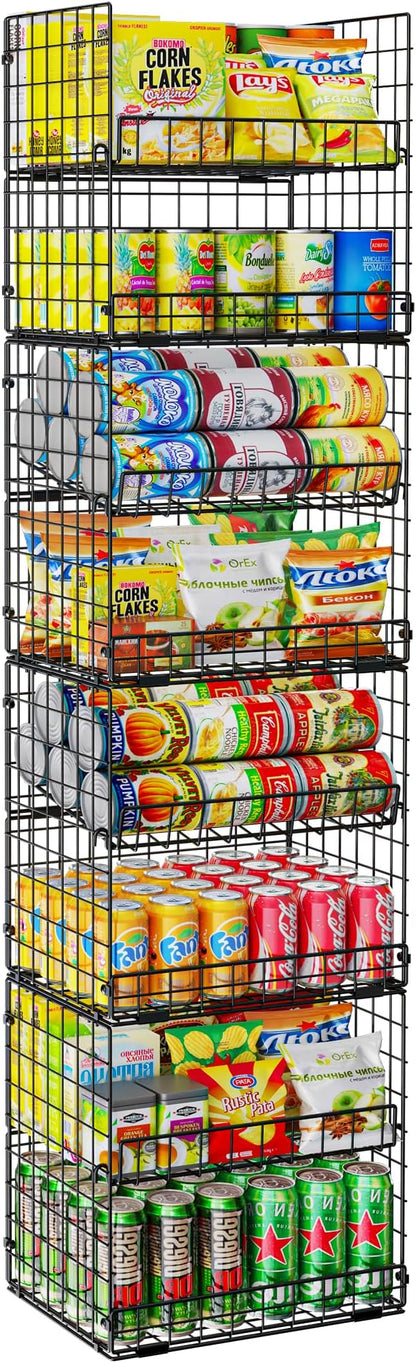 JKsmart 8-Tier XXL Stackable Wire Basket, Pantry Organizers and Storage | - Image 8