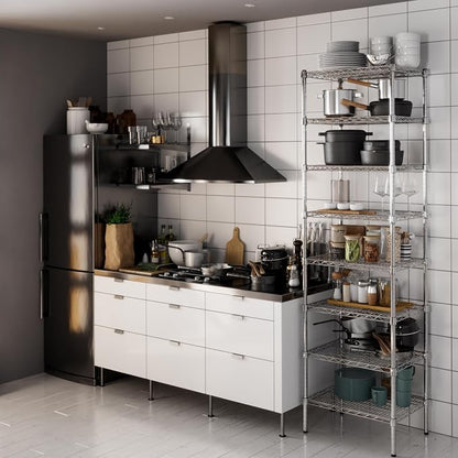 18" Deep x 24" Wide x 86" Height Wire Shelving Kit | 8-Tier | NSF Commercial - Image 6