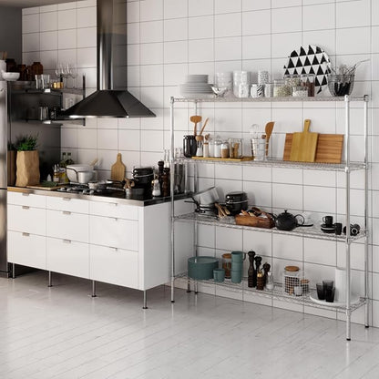 14" Deep x 60" Wide x 64" Height Wire Shelving Kit | 4-Tier | NSF Commercial - Image 2