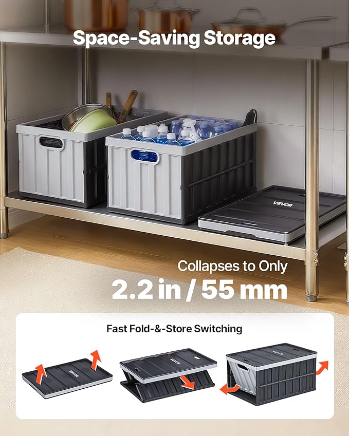 VEVOR Plastic Collapsible Storage Bins - Image 4