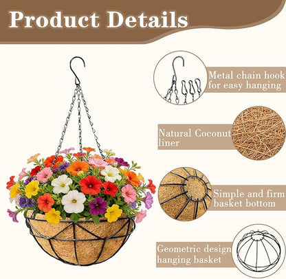 EIMQUVW 2 Pack Hanging Planters - Image 5