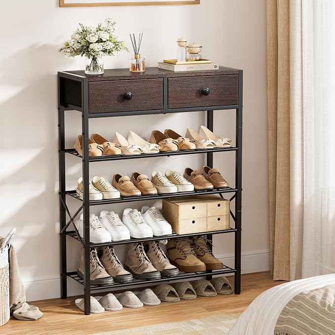 Shoe Rack for Entryway, 5 Tier Shoe Organizer - Image 2