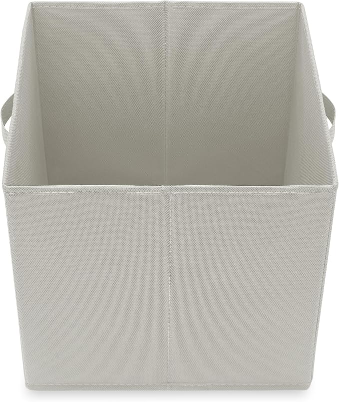 Casafield Set of 6 Collapsible Fabric Cube Storage Bins, Light Gray - Image 4