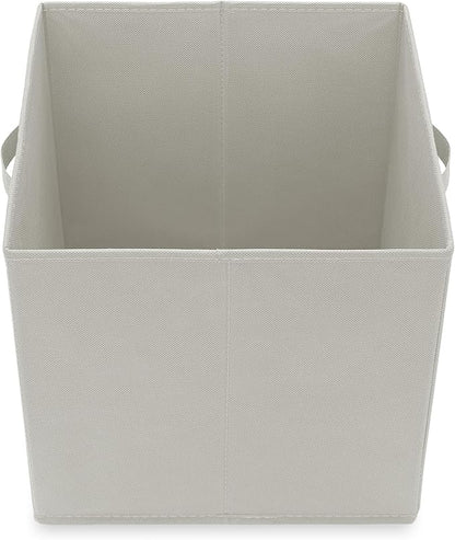 Casafield Set of 6 Collapsible Fabric Cube Storage Bins, Light Gray - Image 4