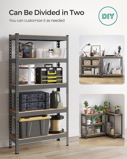 SONGMICS 5-Tier Storage Shelves, Load 2310 lb, Garage Storage, Boltless Assembly - Image 7