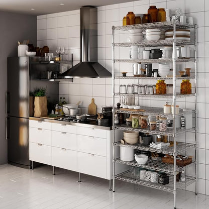 24" Deep x 36" Wide x 86" Height Wire Shelving Kit | 10-Tier | NSF Commercial - Image 6