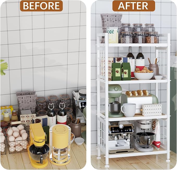 GIOTORENT 4-Tier Pantry Shelves - Image 6