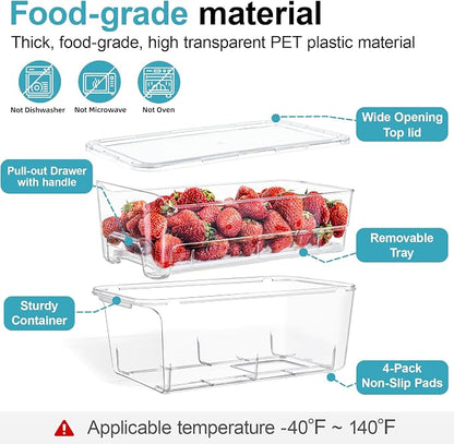 4-Pack Stackable Fruit Storage Containers - Image 7