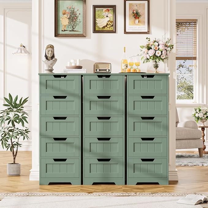 FOTOSOK Bathroom Cabinet, Bathroom Storage Cabinet - Image 4