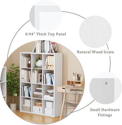 Cube Storage Organizer Bookcase, Decorative 11 inch Open Back Cubical Shelf - Image 7