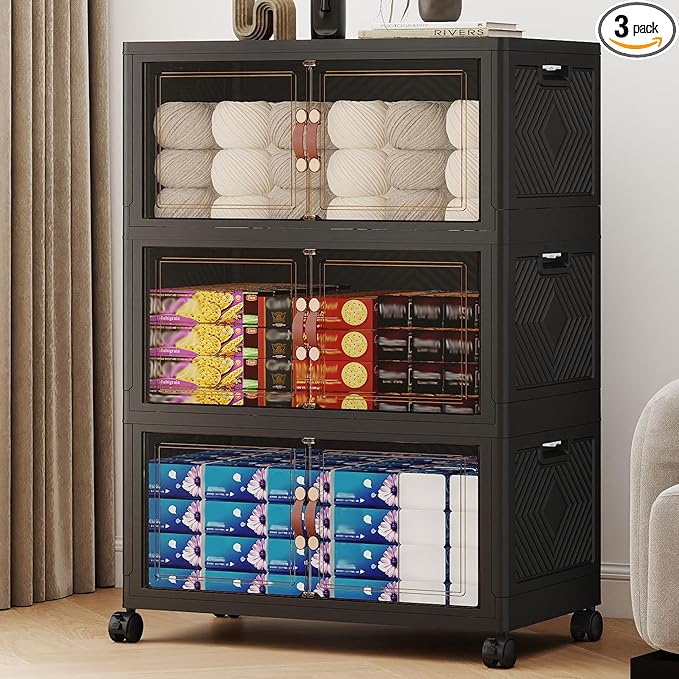 452QT Extra Large Stackable Storage Bins by VNVTO