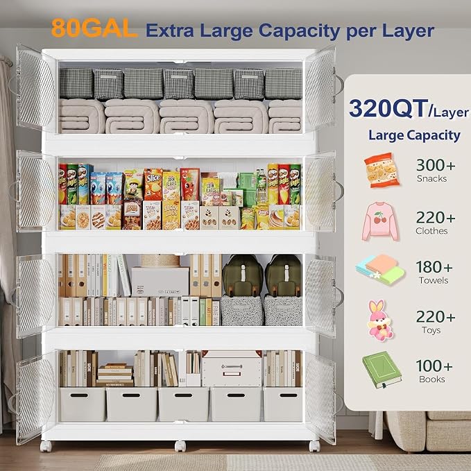 1280QT Extra Large Stackable Storage Bins - Image 3