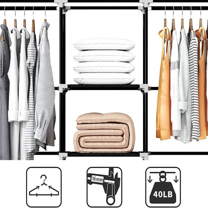 Portable Closet, 51 Inch Wardrobe Closet - Image 6