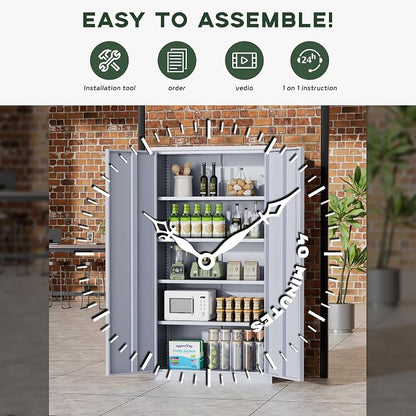 Greenvelly Metal Storage Cabinet - Image 6
