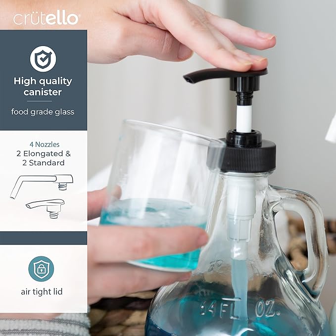 Crutello 64 oz Glass Laundry Detergent Dispenser - Image 4