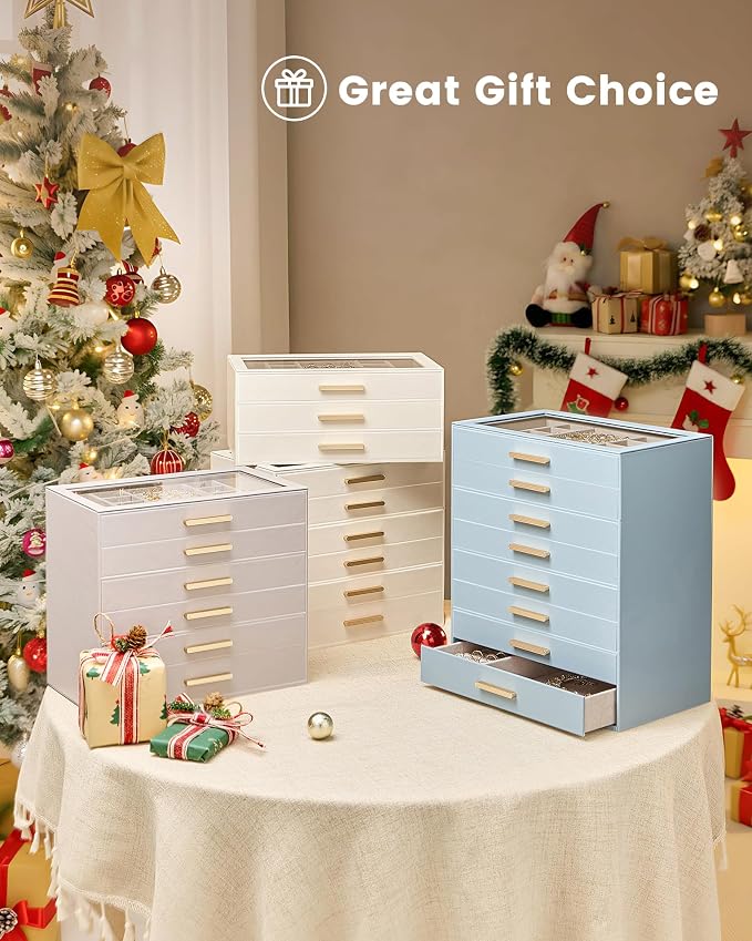 Lolalet Jewelry Box Organizer, 3-Layer Jewelry Organizers and Storage Case - Image 7