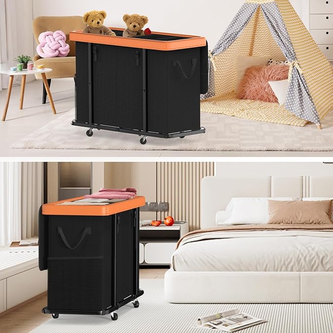 300L Large Fashion Laundry Basket - Image 6