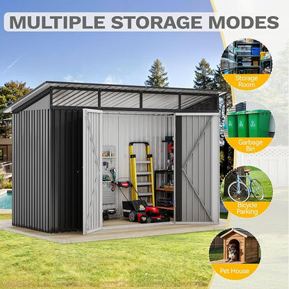 DWVO 9x4 FT Outdoor Storage Shed - Image 9
