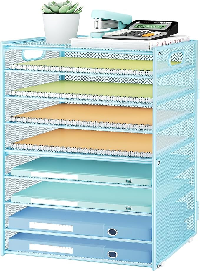 Subekyu 9 Tier Paper Letter File Tray Organizer by SUBEKYU