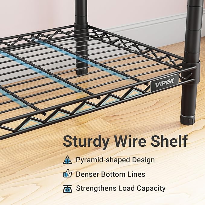 VIPEK R4 Garment Racks Heavy Duty Clothes Rack -620lb Capacity Metal Frame - Image 7
