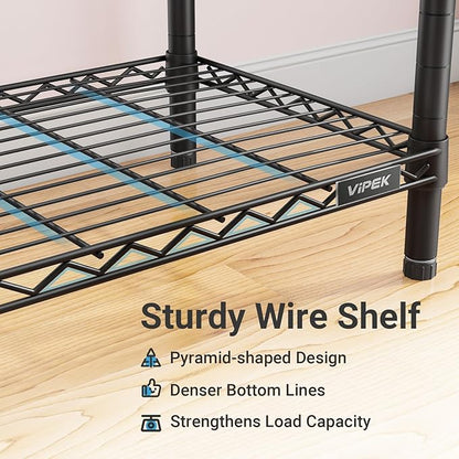 VIPEK V4C Garment Rack with Cover, Heavy Duty Portable Closet Adjustable Metal - Image 9