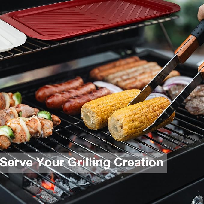 KAQAHIDO Grilling Prep and Serve Trays, BBQ Platter - Image 7