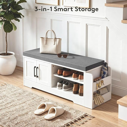 GRUSIGN 39.6" Shoe Storage Bench - Image 6