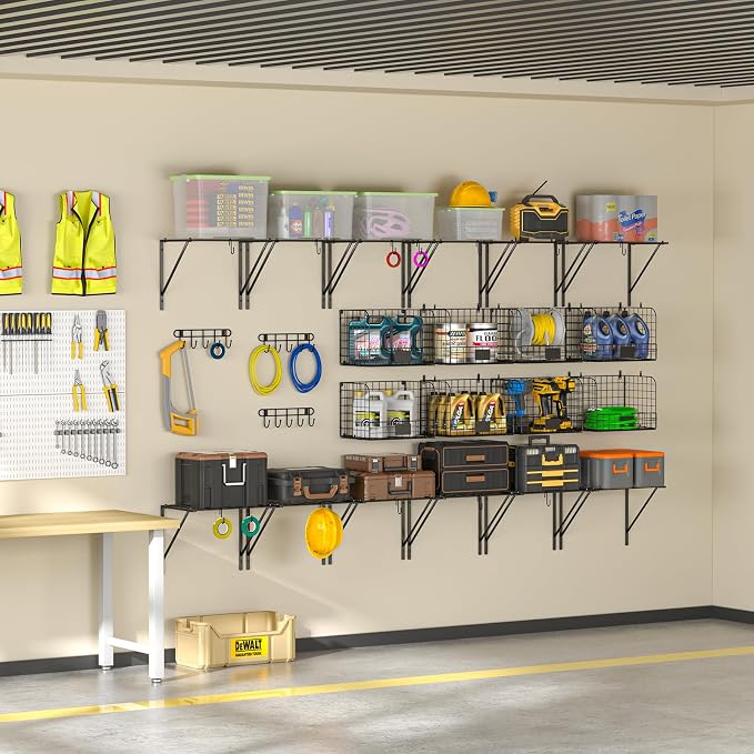 2 Pack Garage Shelves Wall Mounted - Image 5
