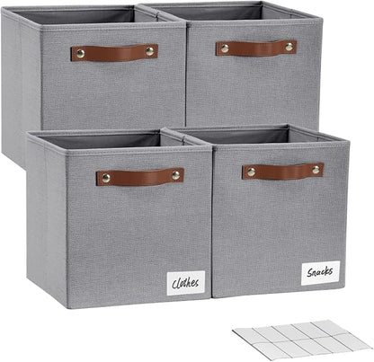 Collapsible Fabric Storage Cube Bins by Bagnizer