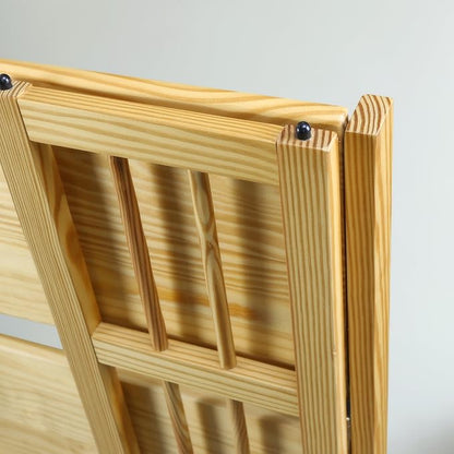 Casual Home 3-Shelf Folding Stackable Bookcase-Natural - Image 10