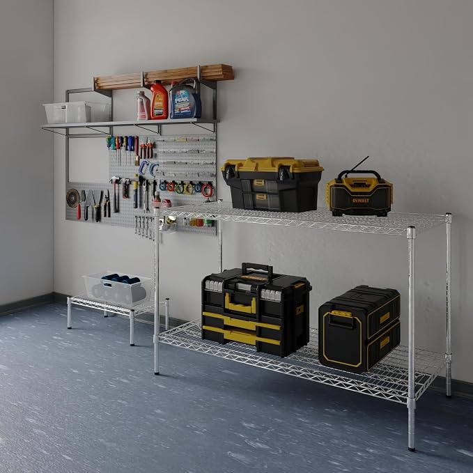 24" Deep x 54" Wide x 34" Height Wire Shelving Kit | 2-Tier | NSF Commercial - Image 2