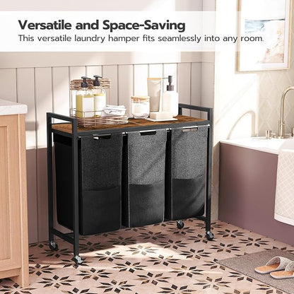 HOOBRO Laundry Sorter 3 Section, Laundry Hamper - Image 6