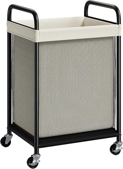 ELYKEN Laundry Basket with Wheels, 80L Rolling Laundry Hamper with Removable by ELYKEN