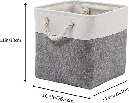 Fabric Storage Bins, 11 inch cube storage bins - Image 4