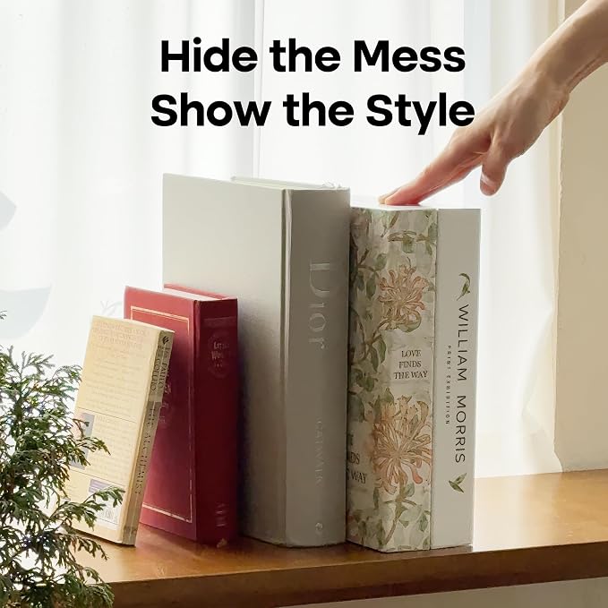 Book Shape Decorative Cable Management Box - Image 3