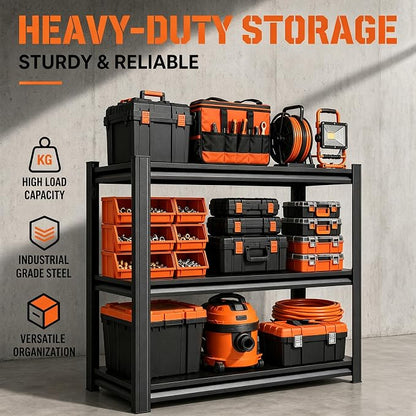 Garage Shelving Small Bookshelf Storage Shelves Heavy Duty 1200LBS 3 tier - Image 9