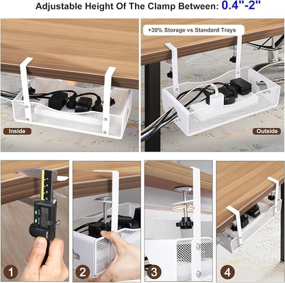 Extra Wide Under Desk Cable Management - Image 3