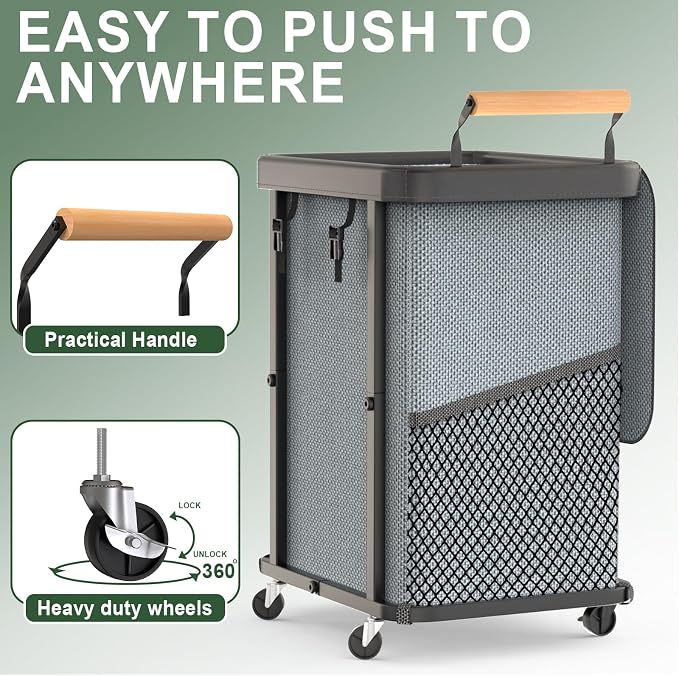 150L Extra Large Fashion Laundry Basket - Image 3