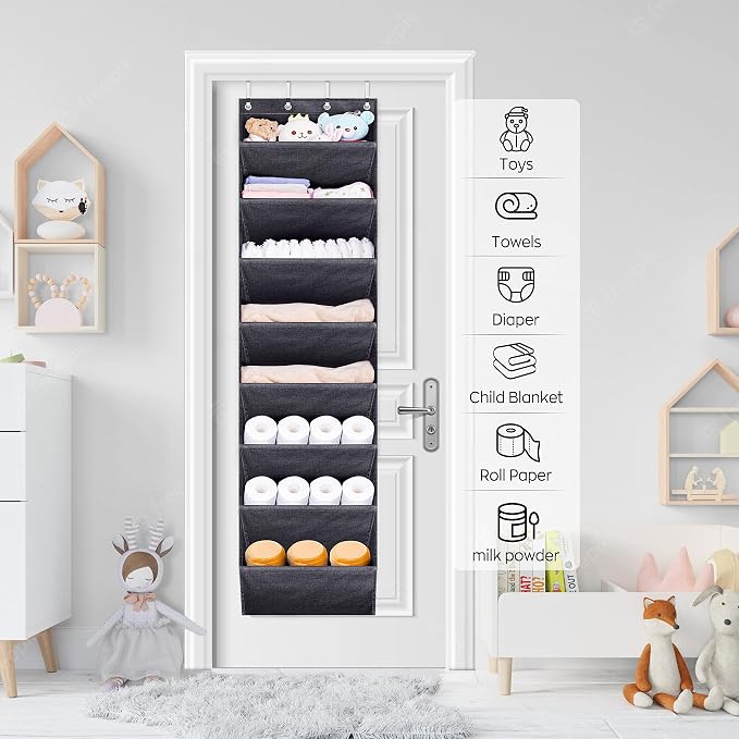 SLEEPING LAMB Over The Door Shoe Organizer - Image 7