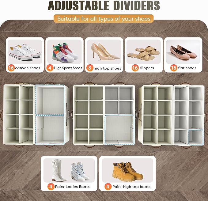 Budding Joy 2 Pack Shoe Organizer - Image 2