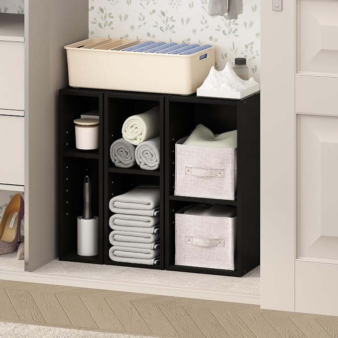 Furinno Reed 2-Tier Closet Organizers and Storage, Closet Organizer, Open Shelf - Image 3