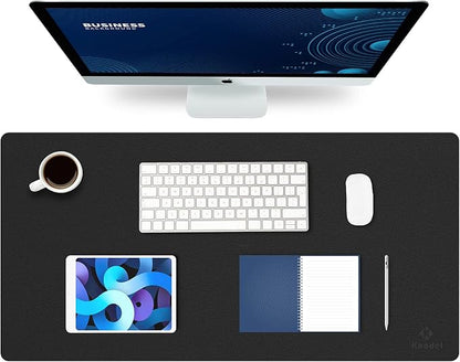 K KNODEL Large Office Leather Desk Mat, Mouse and Keyboard Pad, Computer and by K+KNODEL